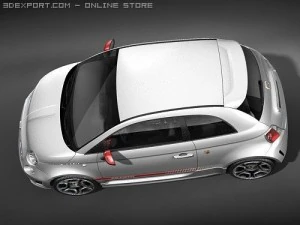 Fiat 500Abarth Modello 3D