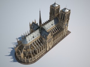 Notre-Dame de Paris Cathedral Modèle 3D