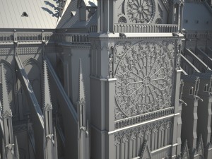 Notre-Dame de Paris Cathedral Modèle 3D
