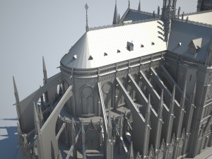 Notre-Dame de Paris Cathedral Modèle 3D