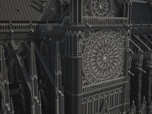 Notre-Dame de Paris Cathedral Modèle 3D