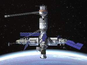 MIR Space Station Complex 3D Model