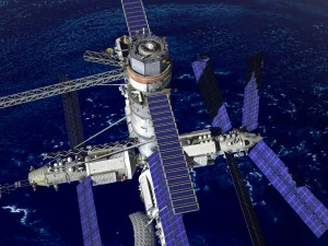 MIR Space Station Complex 3D Model