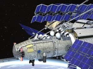 MIR Space Station Complex 3D Model