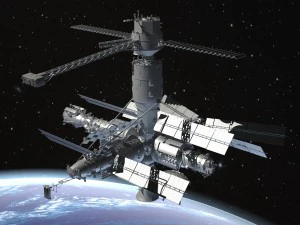 MIR Space Station Complex 3D Model