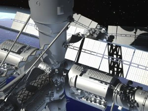 MIR Space Station Complex 3D Model