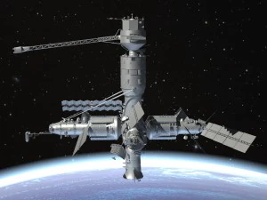 MIR Space Station Complex 3D Model