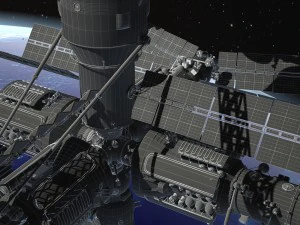 MIR Space Station Complex 3D Model
