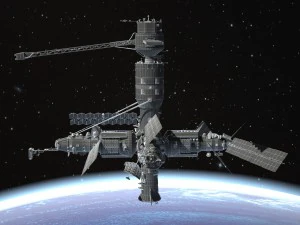 MIR Space Station Complex 3D Model