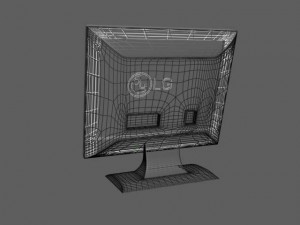 lg monitor Modello 3D