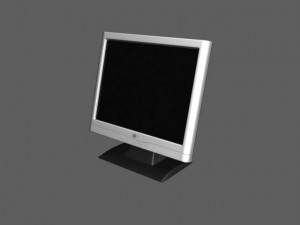 lg monitor Modello 3D