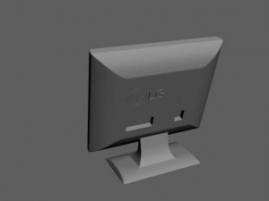 lg monitor Modello 3D