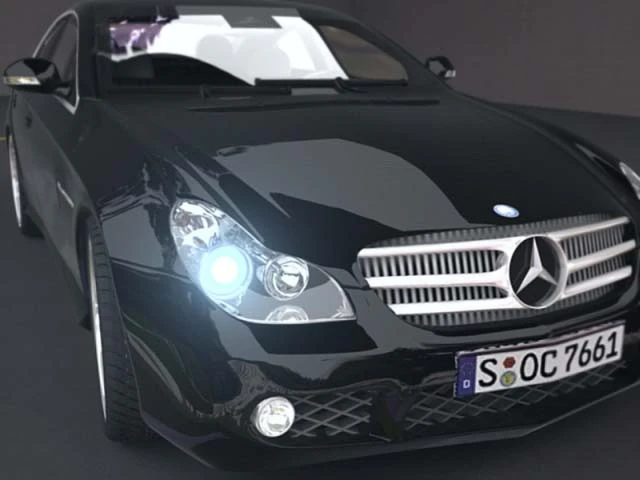 mercedes cls 55 amg 3D Model .c4d .max .obj .3ds .fbx .stl .blend 