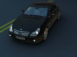 mercedes cls 55 amg 3D Model