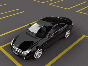 mercedes cls 55 amg 3D Model