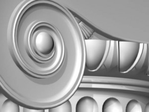 column by ionic orde 3D 模型
