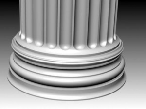 column by ionic orde 3D 模型