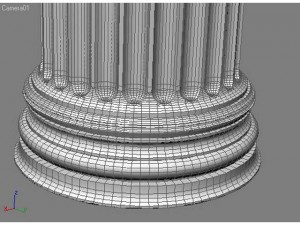 column by ionic orde 3D 模型