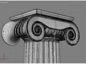 column by ionic orde 3D Model