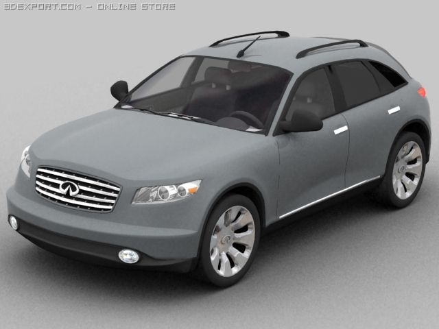 infiniti fx 45 3D Model .c4d .max .obj .3ds .fbx .stl .blend 