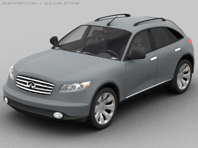 infiniti fx 45 3D Model .c4d .max .obj .3ds .fbx .stl .blend 