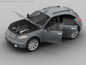 infiniti fx 45 3D Model