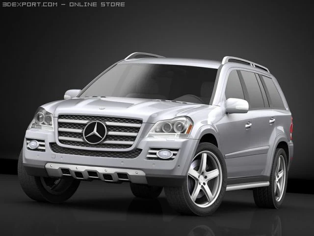 mercedes gl 420 bluetec 3D Model .c4d .max .obj .3ds .fbx .stl .blend 