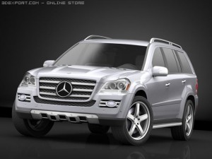 mercedes gl 420 bluetec 3D Model