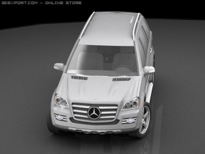 mercedes gl 420 bluetec 3D मॉडल