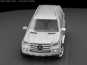mercedes gl 420 bluetec 3D Model