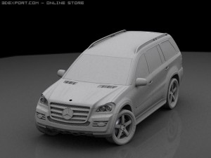 mercedes gl 420 bluetec 3D मॉडल