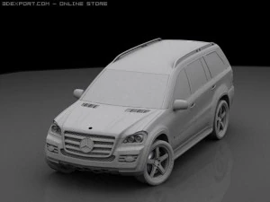 mercedes gl 420 bluetec 3D Model