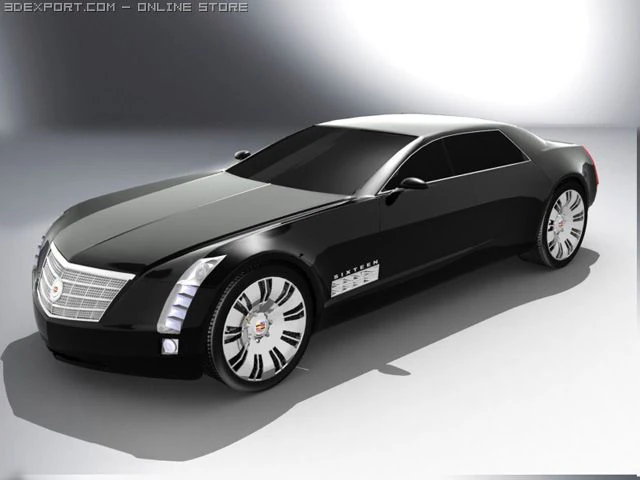 cadillac sixteen 3D Model .c4d .max .obj .3ds .fbx .stl .blend 