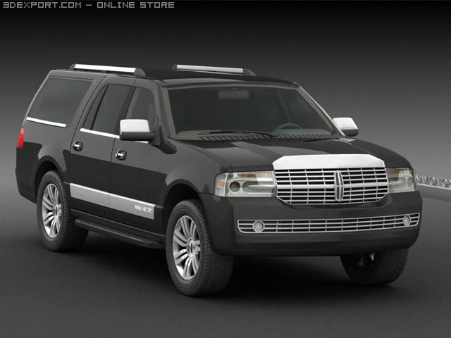 lincoln navigator 2007 3D Model .c4d .max .obj .3ds .fbx .stl .blend