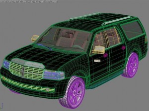 lincoln navigator 2007 Model 3D