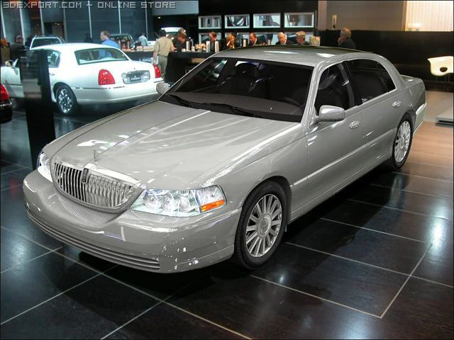 lincoln town car 2006 3D Model .c4d .max .obj .3ds .fbx .stl .blend
