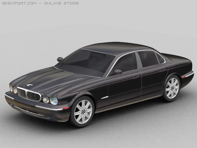 jaguar xj8 2004 3D Model .c4d .max .obj .3ds .fbx .stl .blend