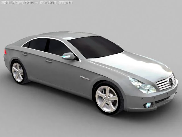 mercedes cls 500 3D Model .c4d .max .obj .3ds .fbx .stl .blend 