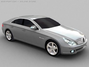 mercedes cls 500 3D Model