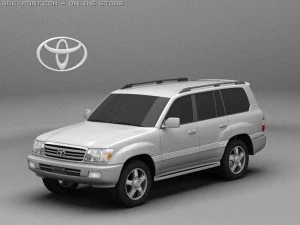 toyota land cruiser 2006 3D Model
