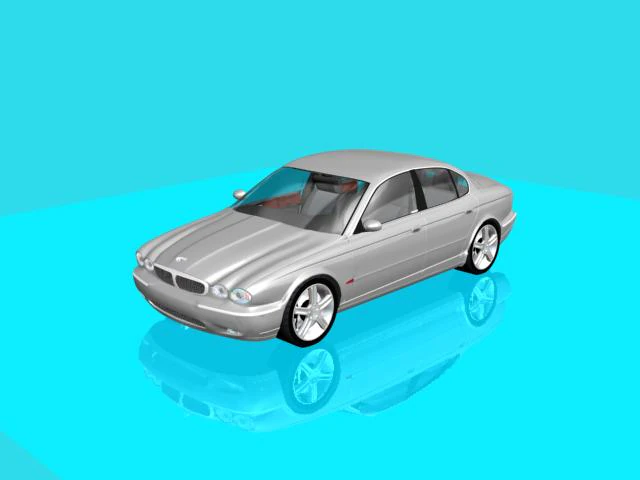 jaguar x-type 3D Model .c4d .max .obj .3ds .fbx .stl .blend 