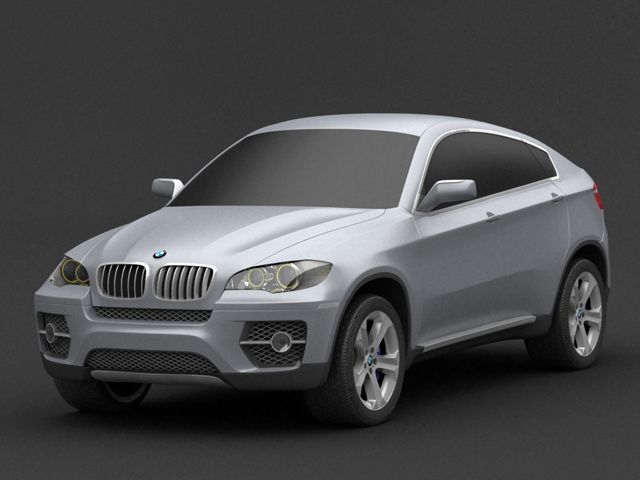 bmw x6 3D 模型 .c4d .max .obj .3ds .fbx .stl .blend 