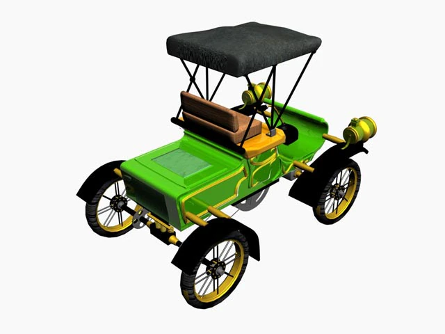 old car 3D Model .c4d .max .obj .3ds .fbx .stl .blend 