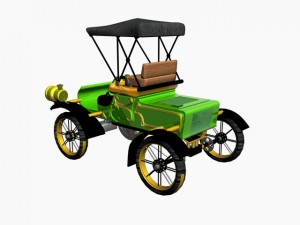 старая машина 3D Модель