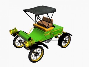 старая машина 3D Модель