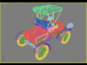старая машина 3D Модель