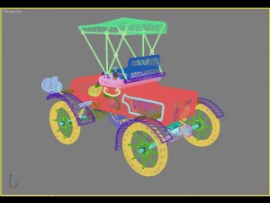 старая машина 3D Модель