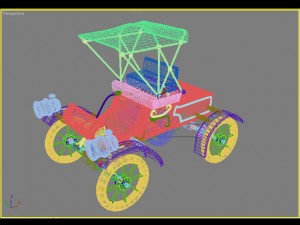 старая машина 3D Модель