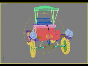 старая машина 3D Модель