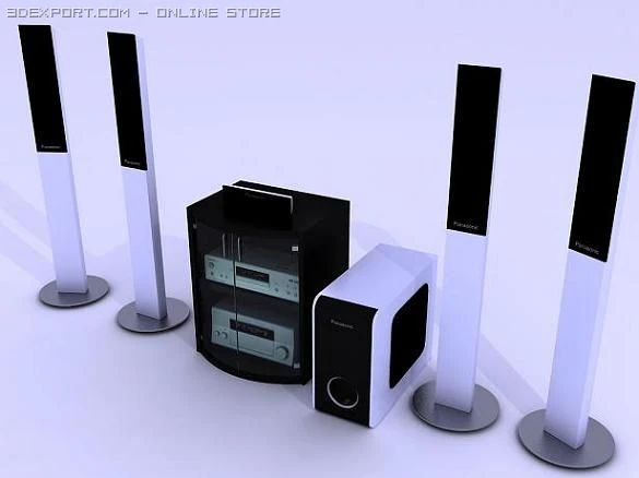 panasconic onkyo yamaha 3D Model .c4d .max .obj .3ds .fbx .stl .blend 